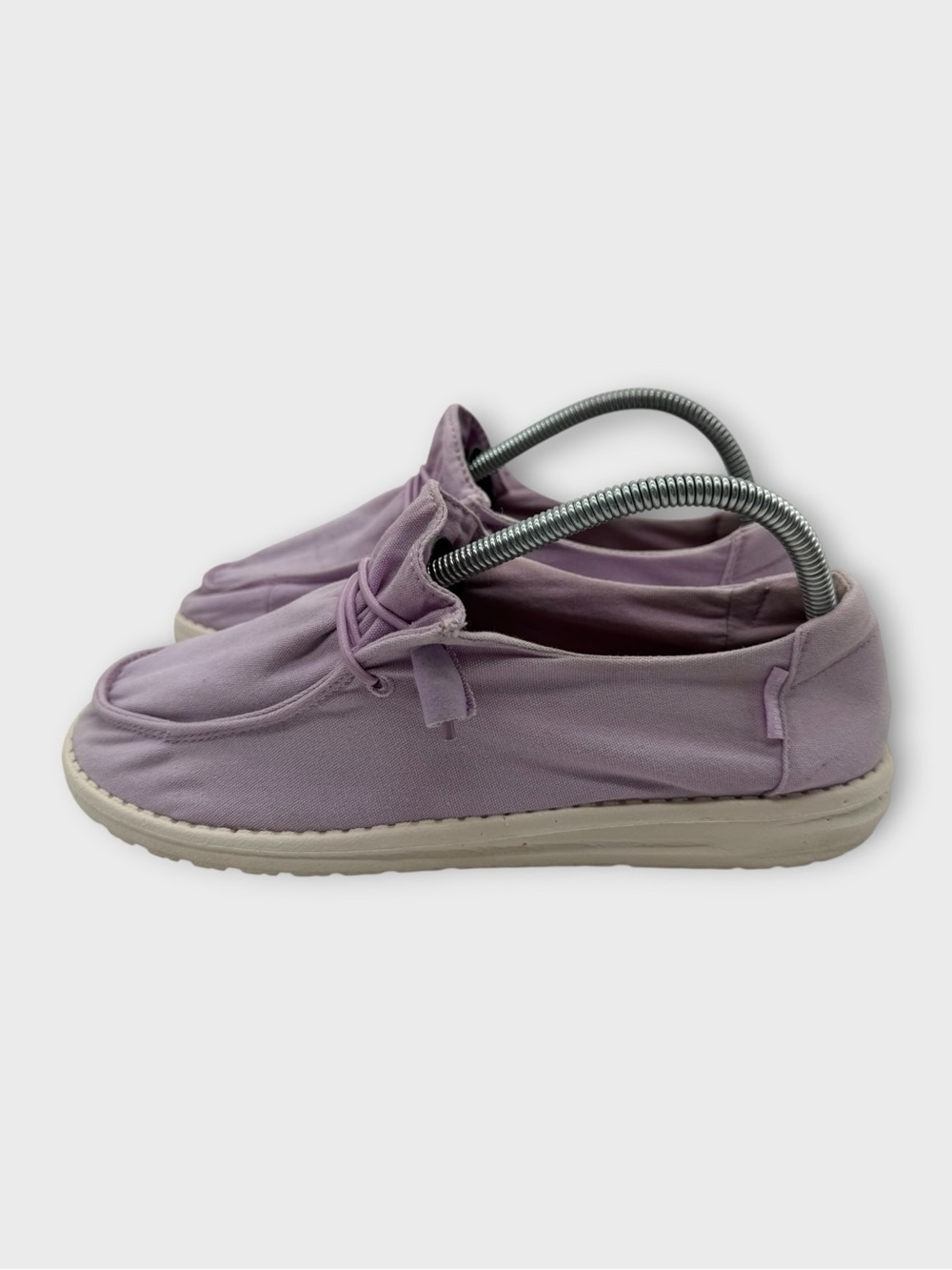 Hey Dude Wendy Lilac Slip on Loafers Size 10 Fair Condition Comfy! - Picture 2 of 7